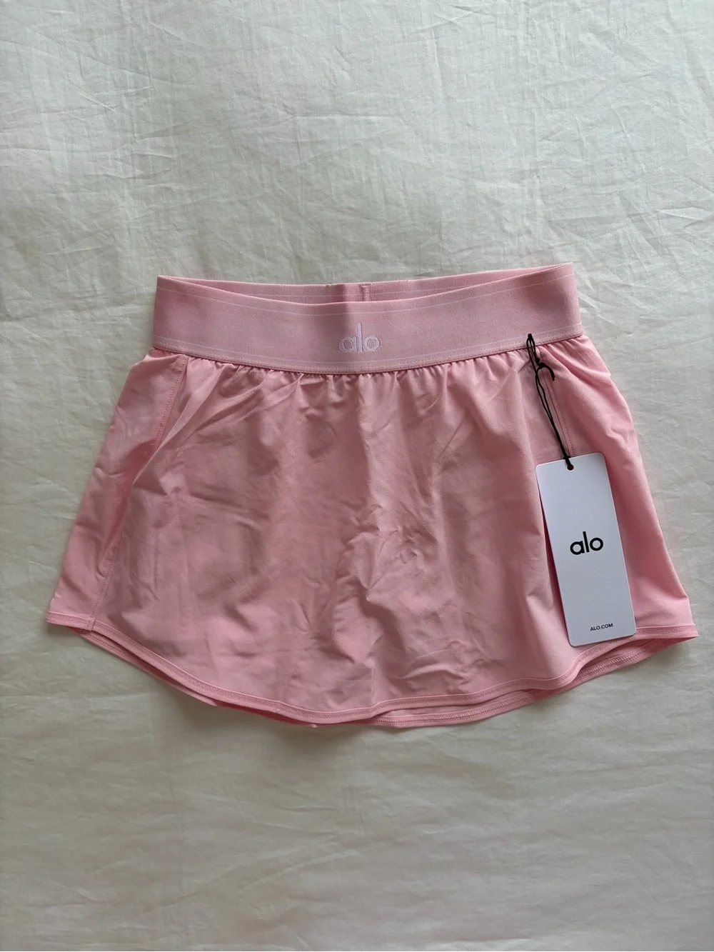 Alo Pink Match Point Tennis Skirt